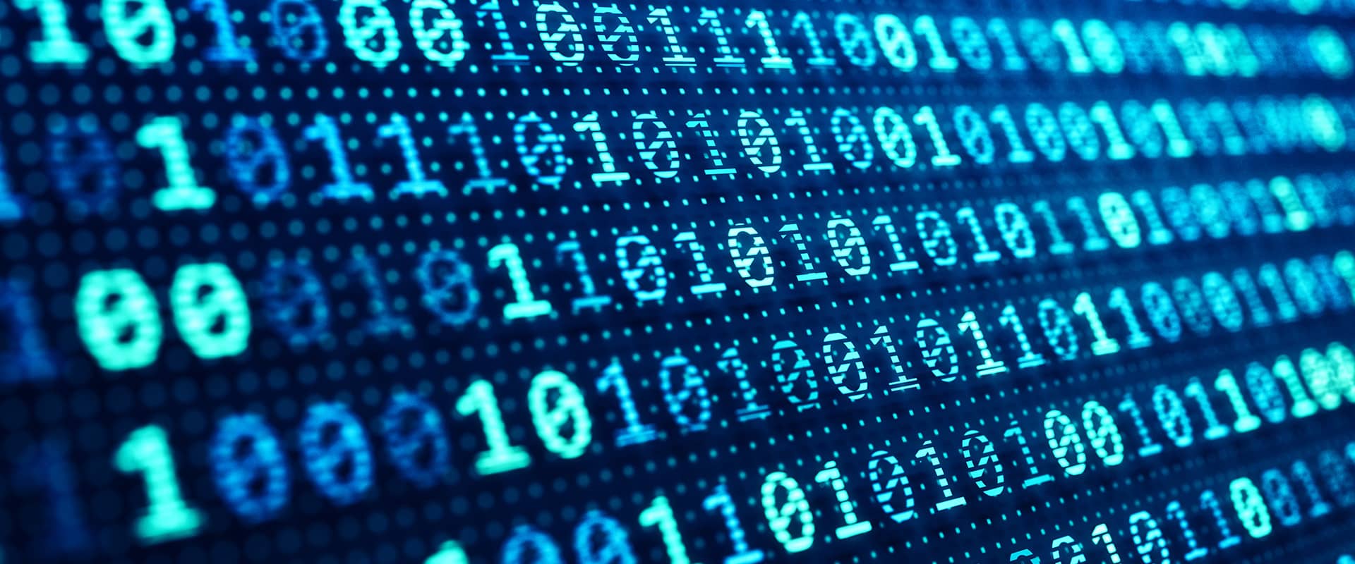 binary code on screen