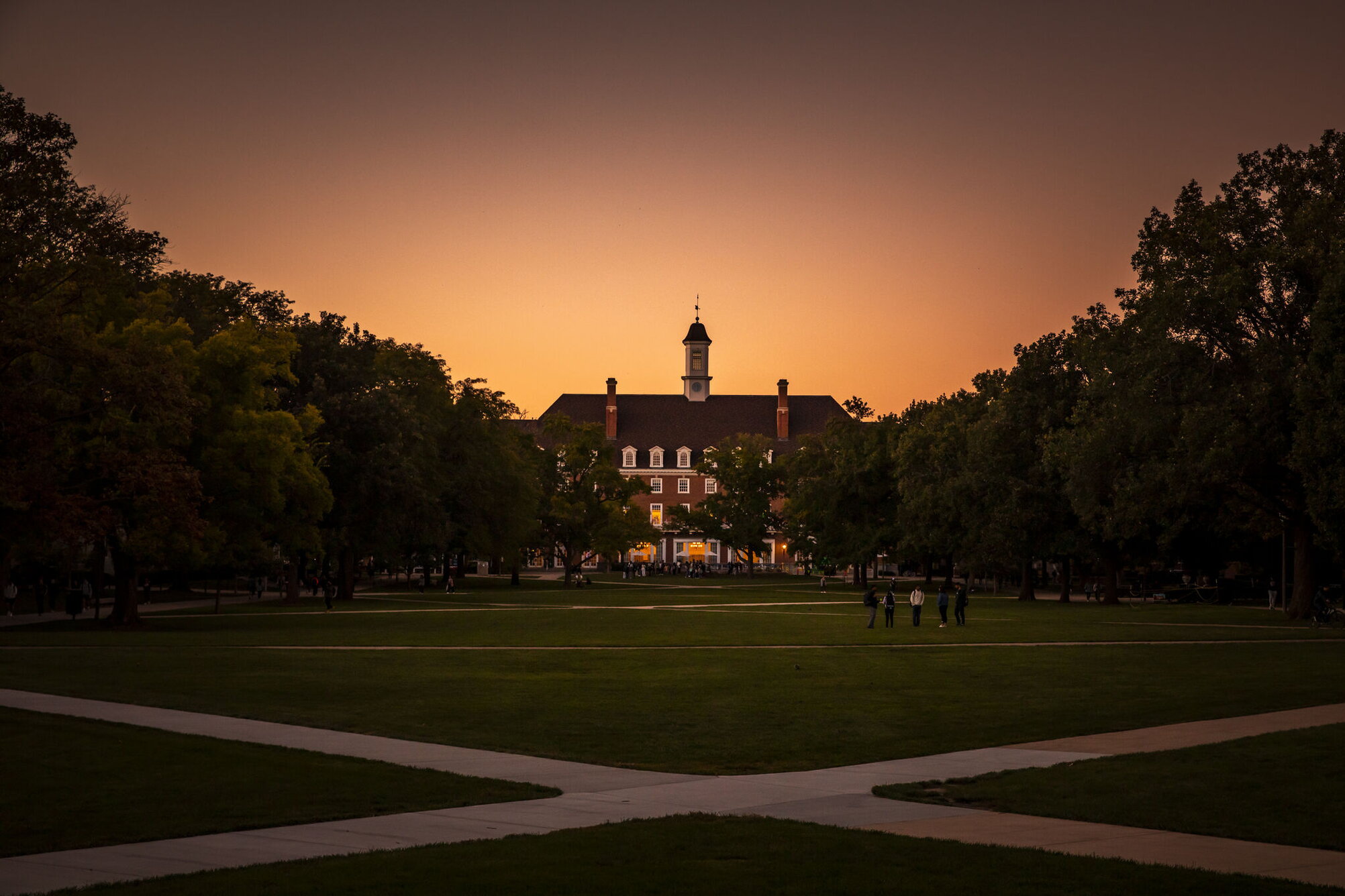 illini union at sunset