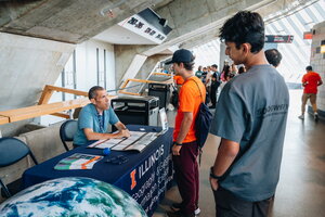 GIS table at LAS Liftoff